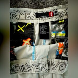 Vintage Quiksilver Chino Shorts White 31